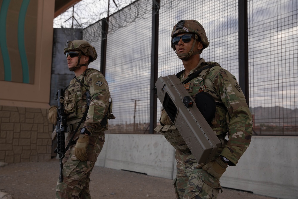 41st Engineer Battalion improves visibility on the southern border