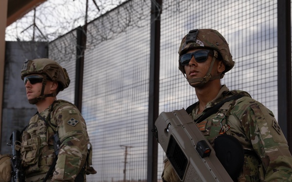 41st Engineer Battalion improves visibility on the southern border