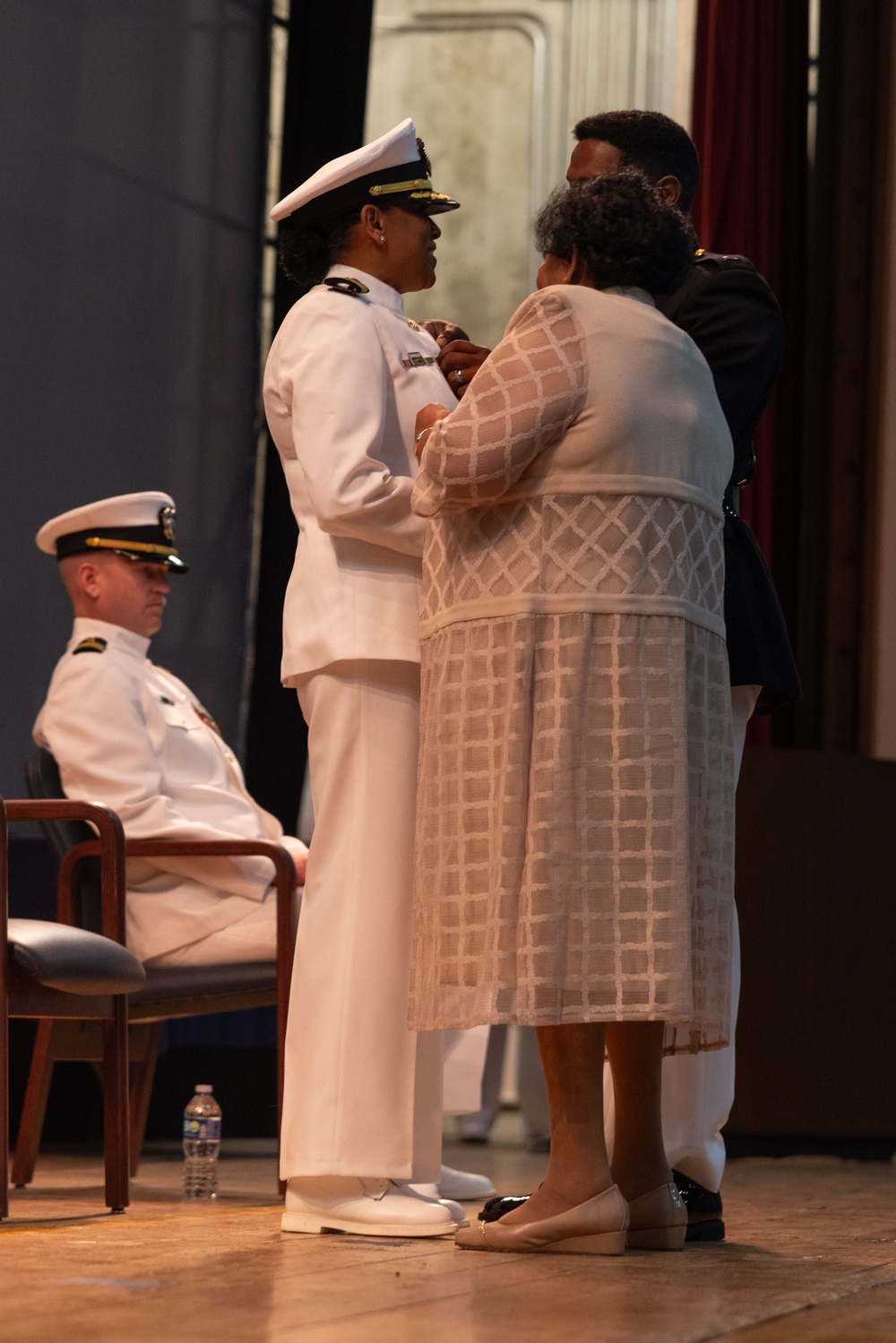 Capt. Clark relinquishes command to Capt. Cleckley