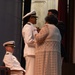 Capt. Clark relinquishes command to Capt. Cleckley