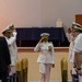 Capt. Clark relinquishes command to Capt. Cleckley