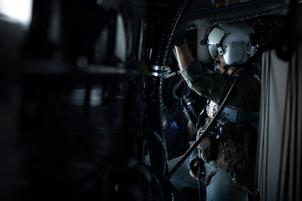 U.S. Marines with HMH-461 conduct flight operations and simulate air-delivered ground refueling