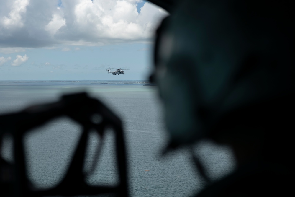 U.S. Marines with HMH-461 conduct flight operations and simulate air-delivered ground refueling