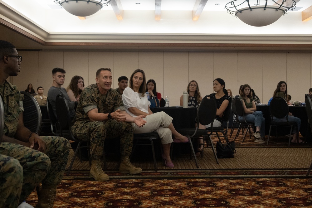 Marine Corps Community Services conduct brief for Marine spouses