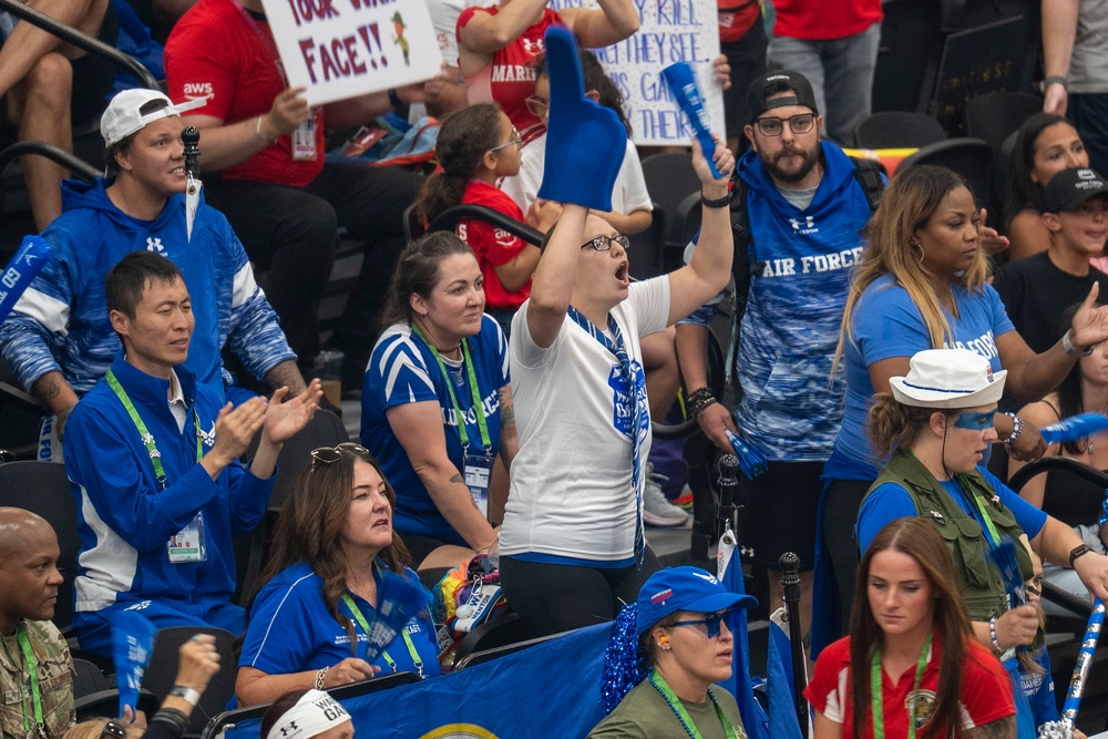 Team Air Force competes in rowing at the 2025 Warrior Games