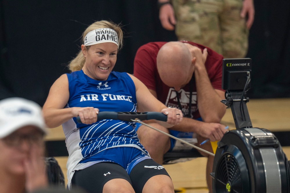 Team Air Force competes in rowing at the 2025 Warrior Games