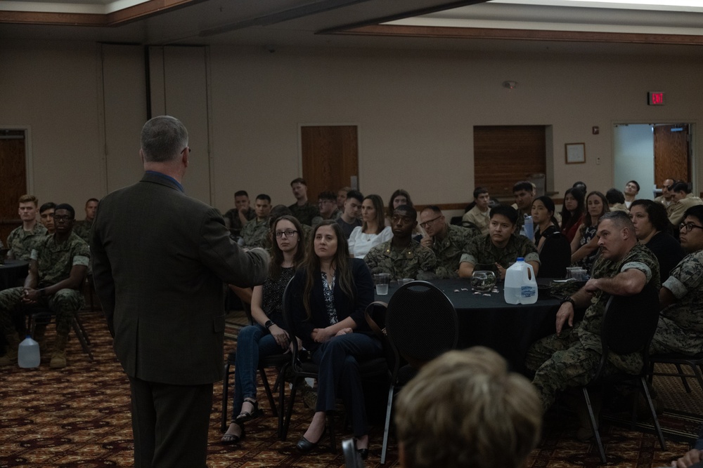 Marine Corps Community Services conduct brief for Marine spouses
