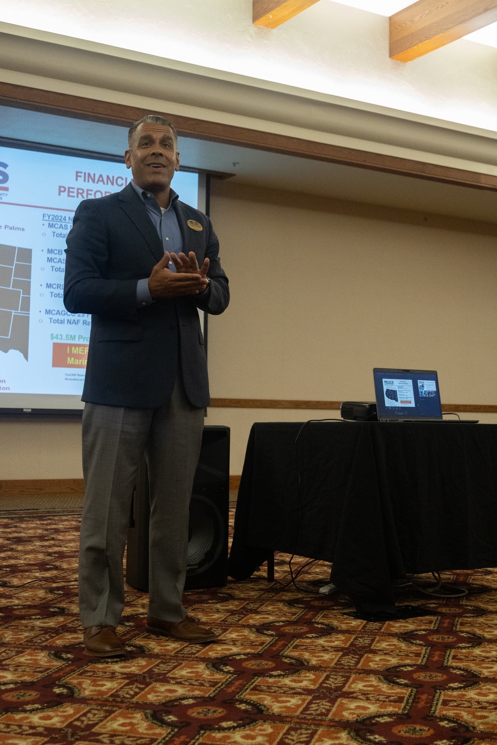 Marine Corps Community Services conduct brief for Marine spouses