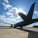 A KC-46 departs during Exercise Talisman Sabre