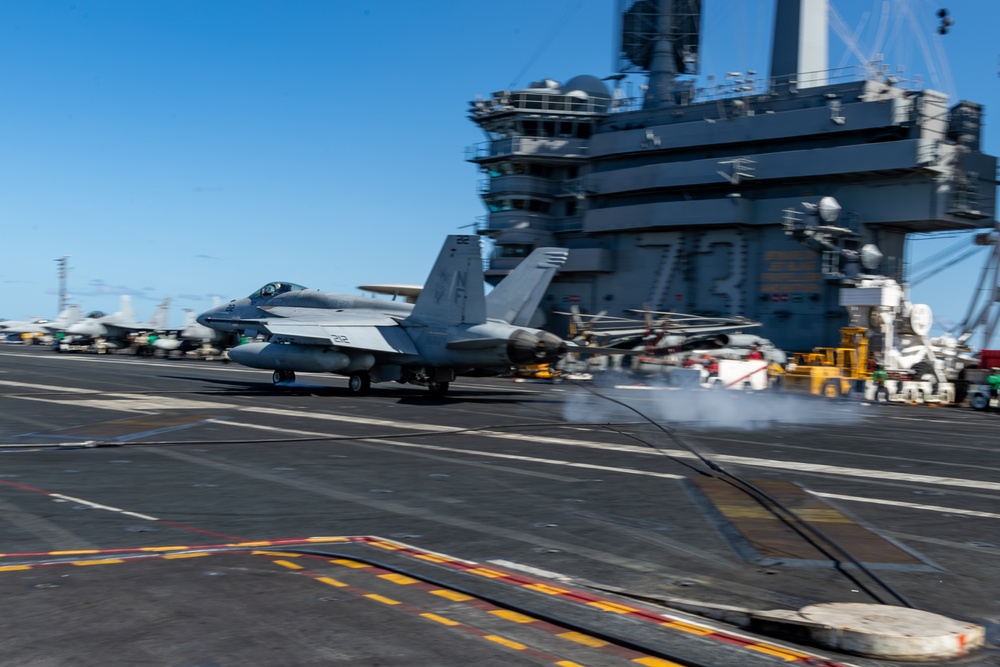 George Washington Conducts Flight Operations