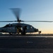 George Washington Conducts Flight Operations at Sunset