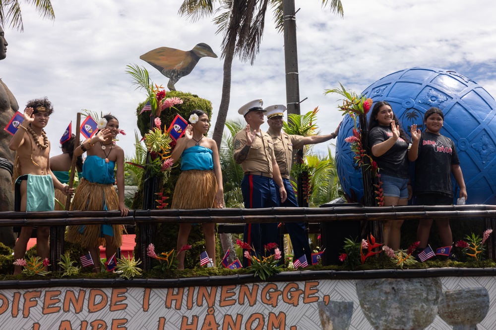 Camp Blaz Marines participate in the 81st Guam Liberation Parade