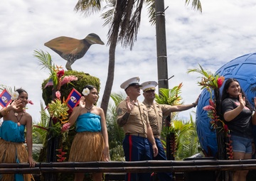 Camp Blaz Marines participate in the 81st Guam Liberation Parade