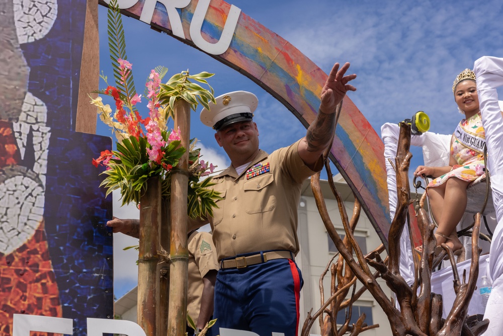 Camp Blaz Marines participate in the 81st Guam Liberation Parade