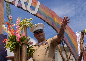 Camp Blaz Marines participate in the 81st Guam Liberation Parade