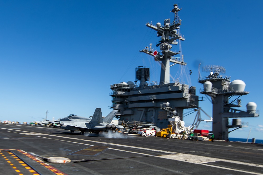 George Washington Conducts Flight Operations