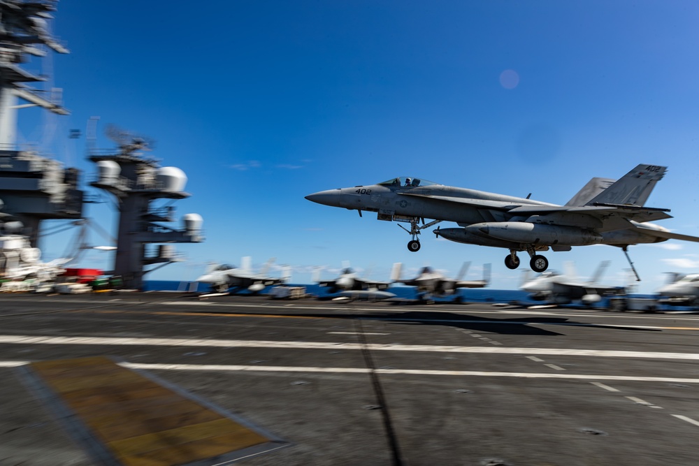 George Washington Conducts Flight Operations