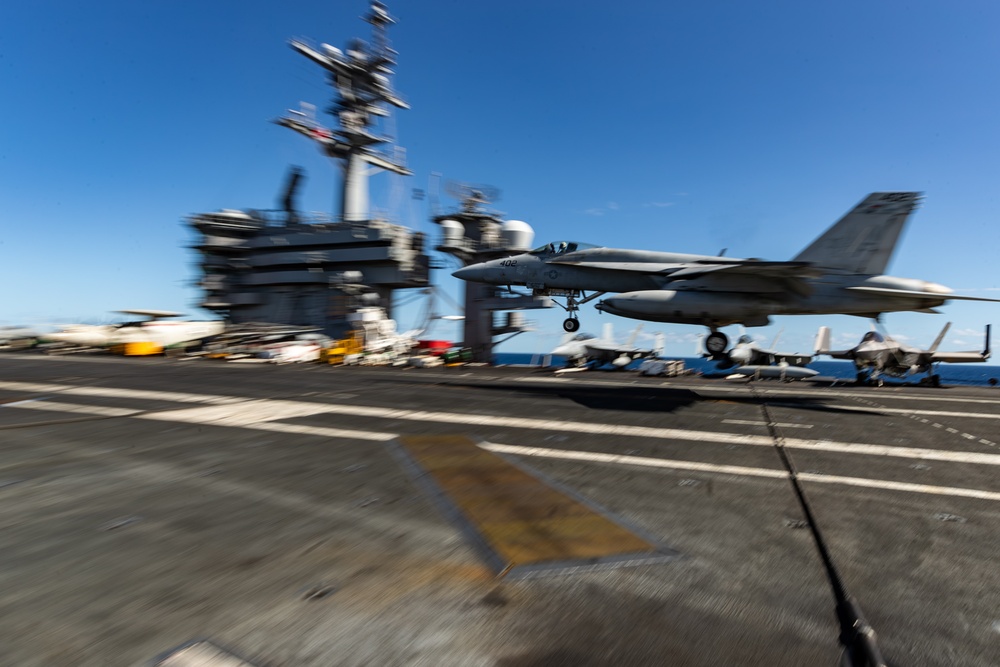 George Washington Conducts Flight Operations