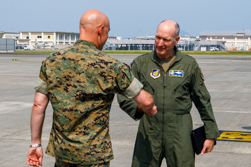 Lt. Gen. Stephen Jost, Commander, U.S. Forces Japan, visits MCAS Iwakuni for exercise Resolute Force Pacific.