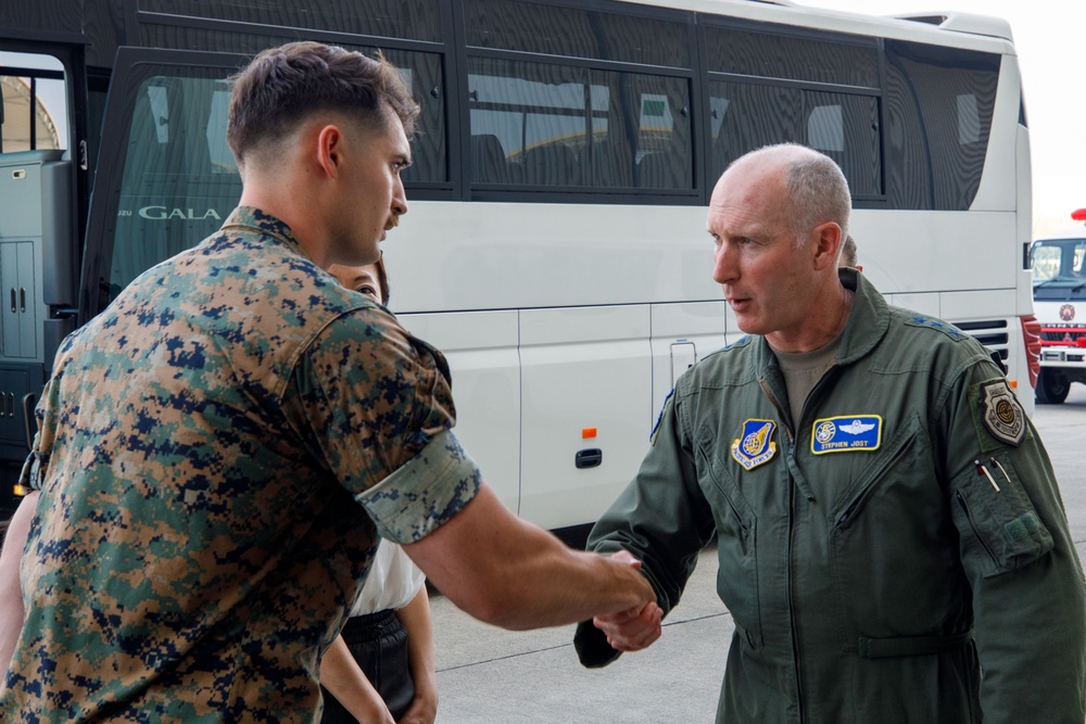 Lt. Gen. Stephen Jost, Commander, U.S. Forces Japan, visits MCAS Iwakuni for exercise Resolute Force Pacific.