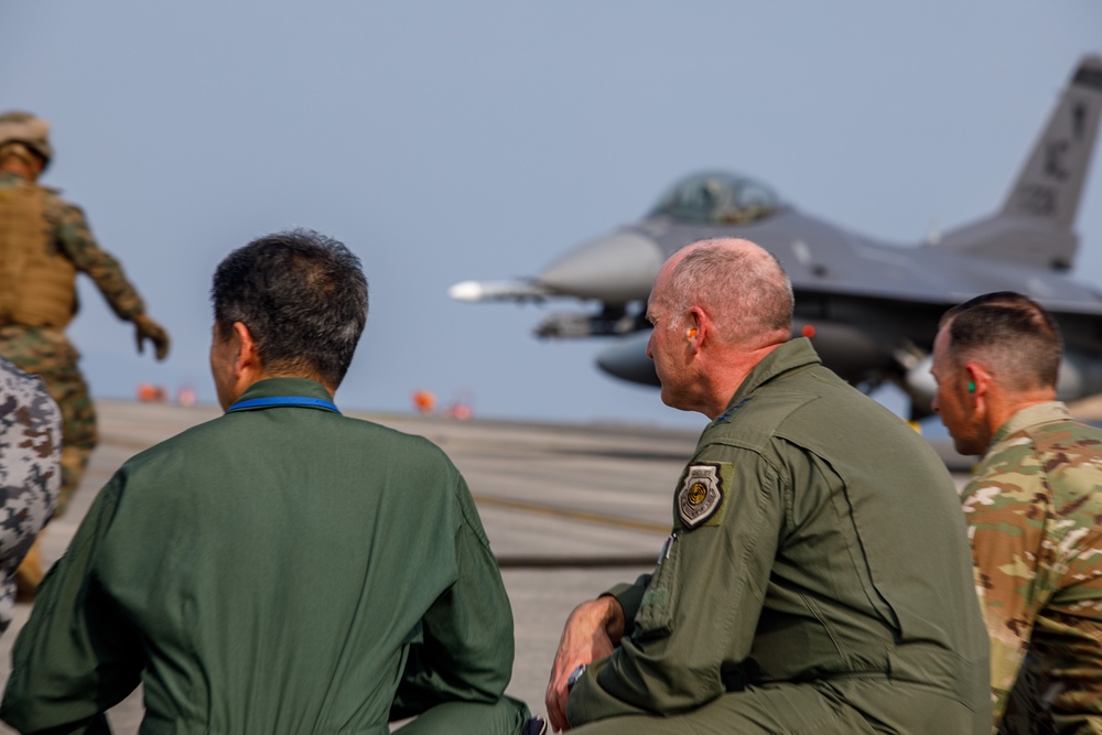 Lt. Gen. Stephen Jost, Commander, U.S. Forces Japan, visits MCAS Iwakuni for exercise Resolute Force Pacific.