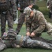 U.S. Soldier Applies Tourniquet During Joint TCCC Drill