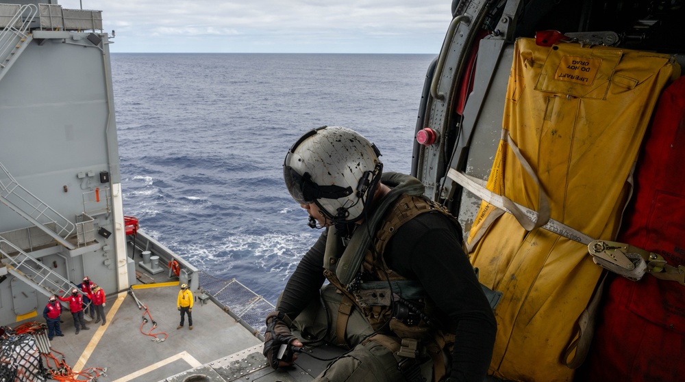 America Strike Group Conducts Replenishment at Sea with USNS Rappahannock During Talisman Sabre 25