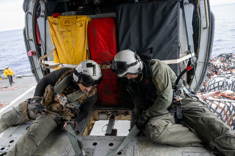 America Strike Group Conducts Replenishment at Sea with USNS Rappahannock During Talisman Sabre 25