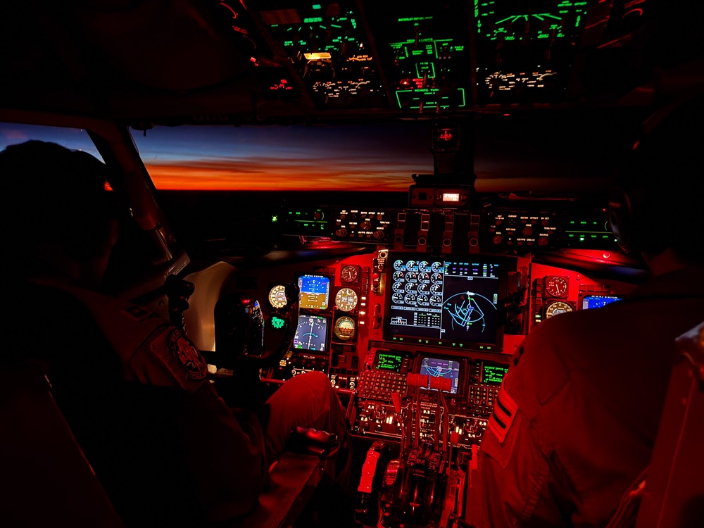 KC-135 refuels RC-135, Talisman Sabre 25