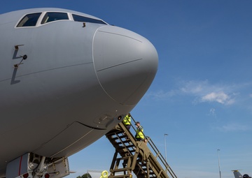 Royal Australian Air Force Airmen Tour U.S. KC-46A