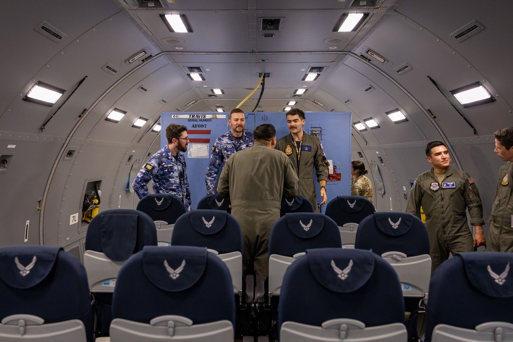 Royal Australian Air Force Airmen Tour U.S. KC-46A