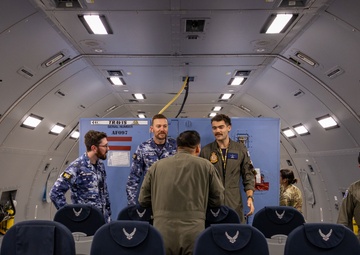 Royal Australian Air Force Airmen Tour U.S. KC-46A