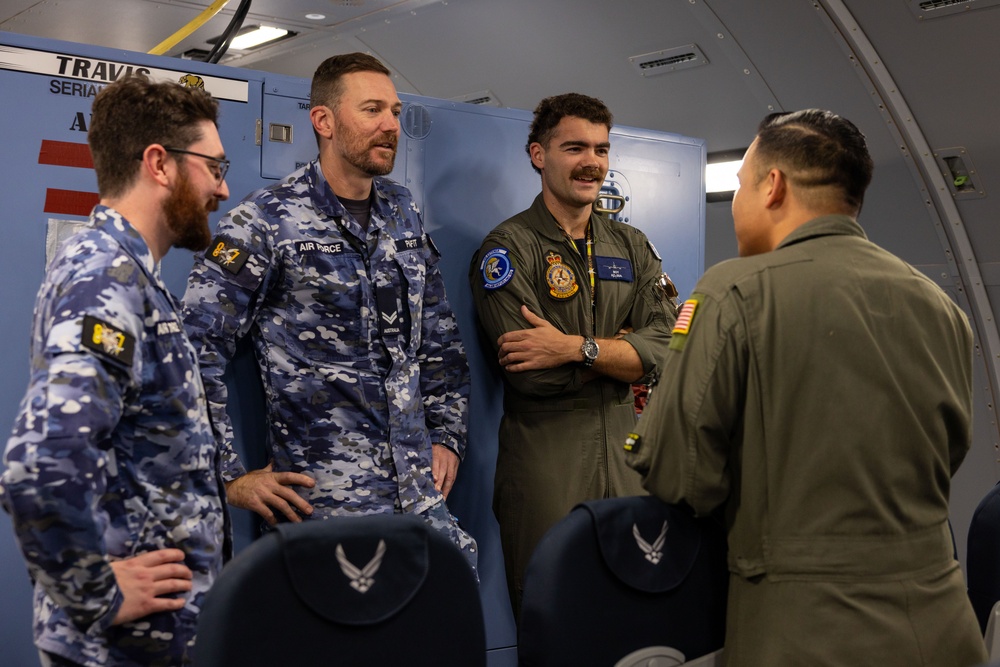 Royal Australian Air Force Airmen Tour U.S. KC-46A