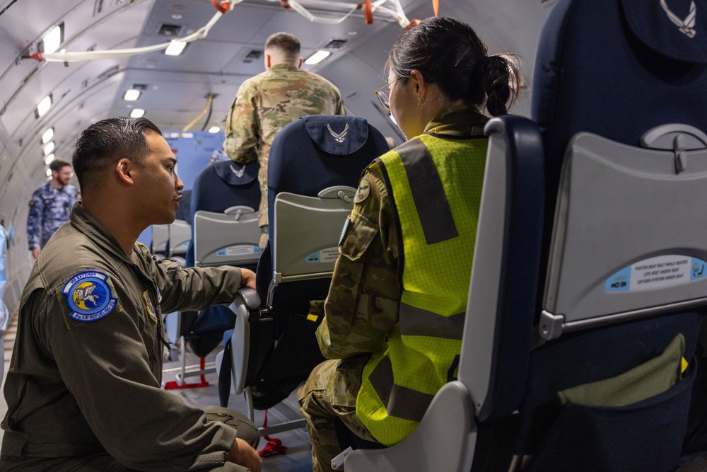 Royal Australian Air Force Airmen Tour U.S. KC-46A