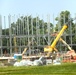 July 2025 construction operations for $55.75 million Collective Training Officers Quarters Project at Fort McCoy
