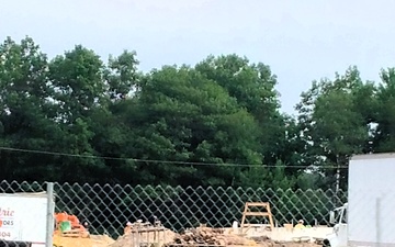 July 2025 construction operations for $55.75 million Collective Training Officers Quarters Project at Fort McCoy