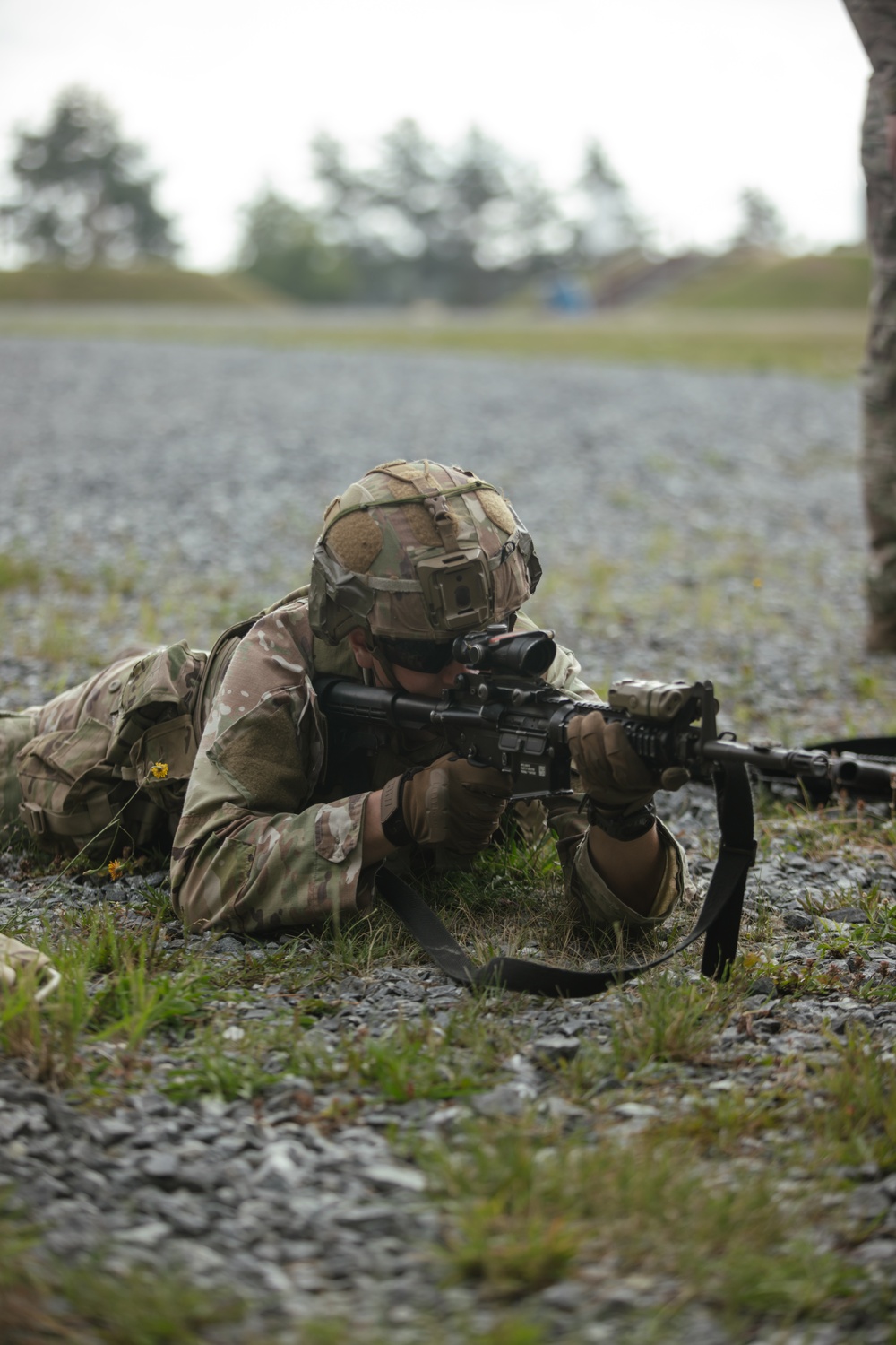 173rd Airborne Brigade Soldiers conduct M4 carbine marksmanship range to prepare for Expert Soldier and Expert Infantry Badge [Image 2 of 7]