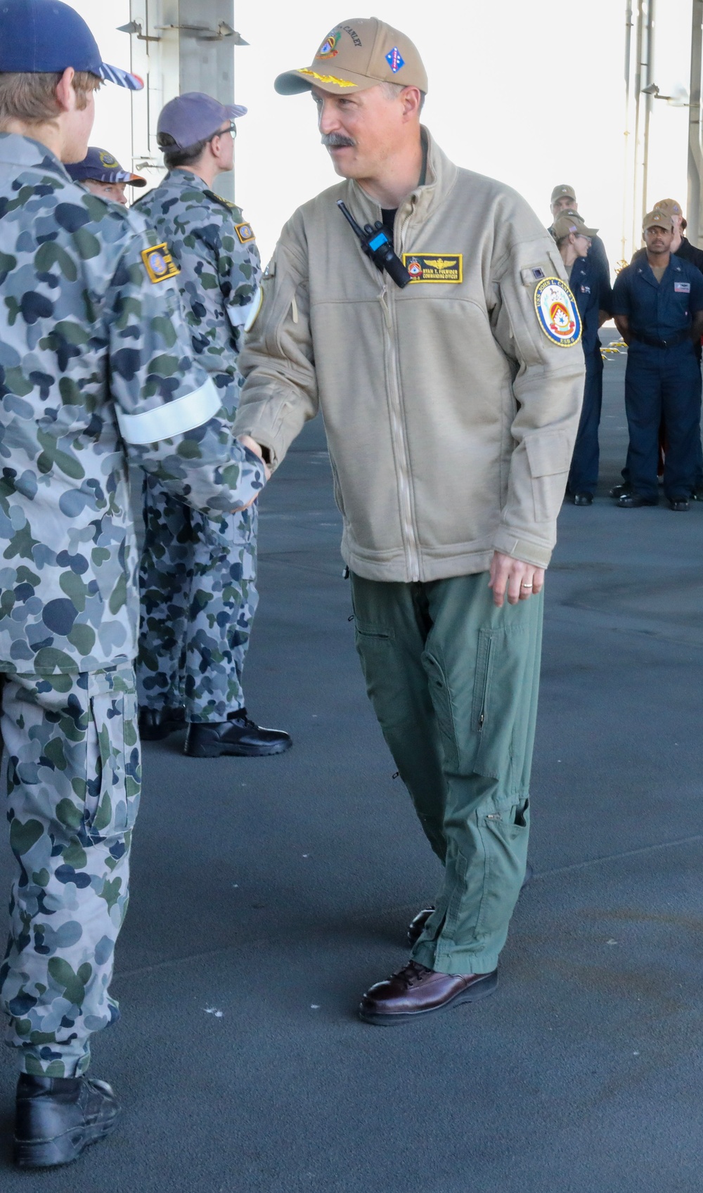 Australian Navy Cadets visit USS John L. Canley