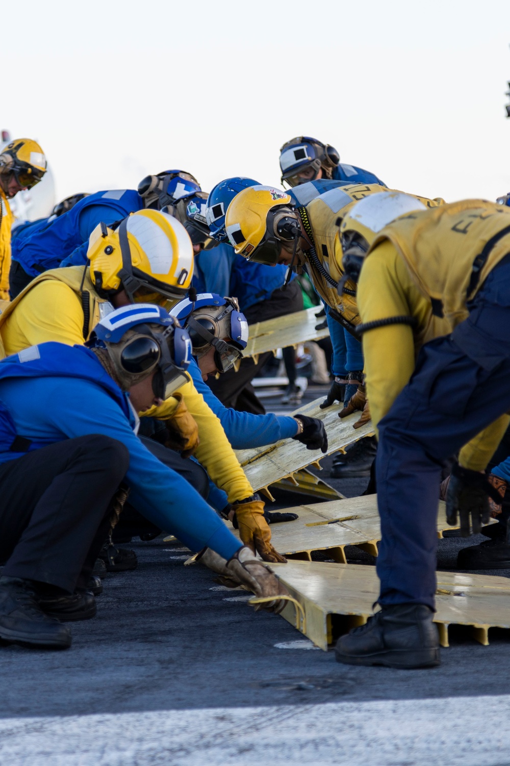 USS Gerald R. Ford (CVN 78) Conducts Flight Deck Firefighting Drills