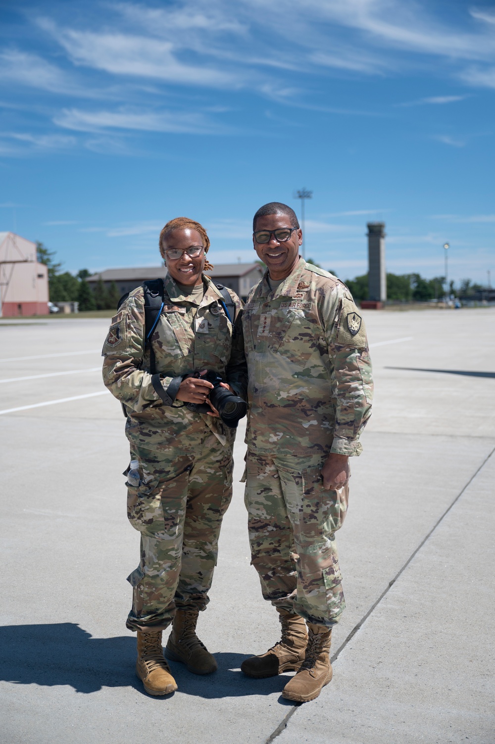 Gen. Randall Reed Visits Pease