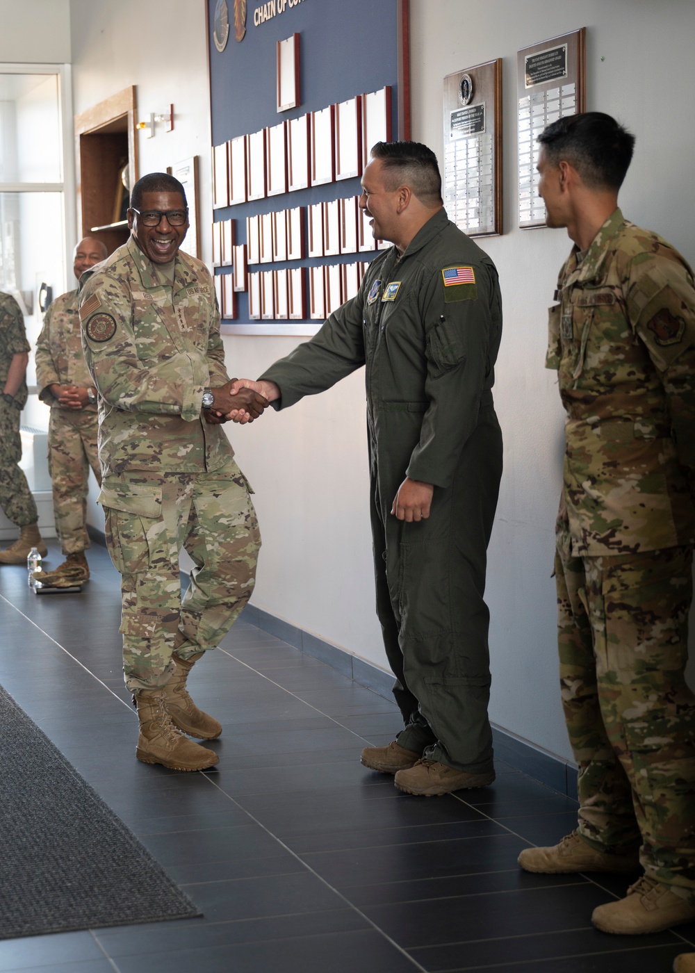 Gen. Randall Reed Visits Pease