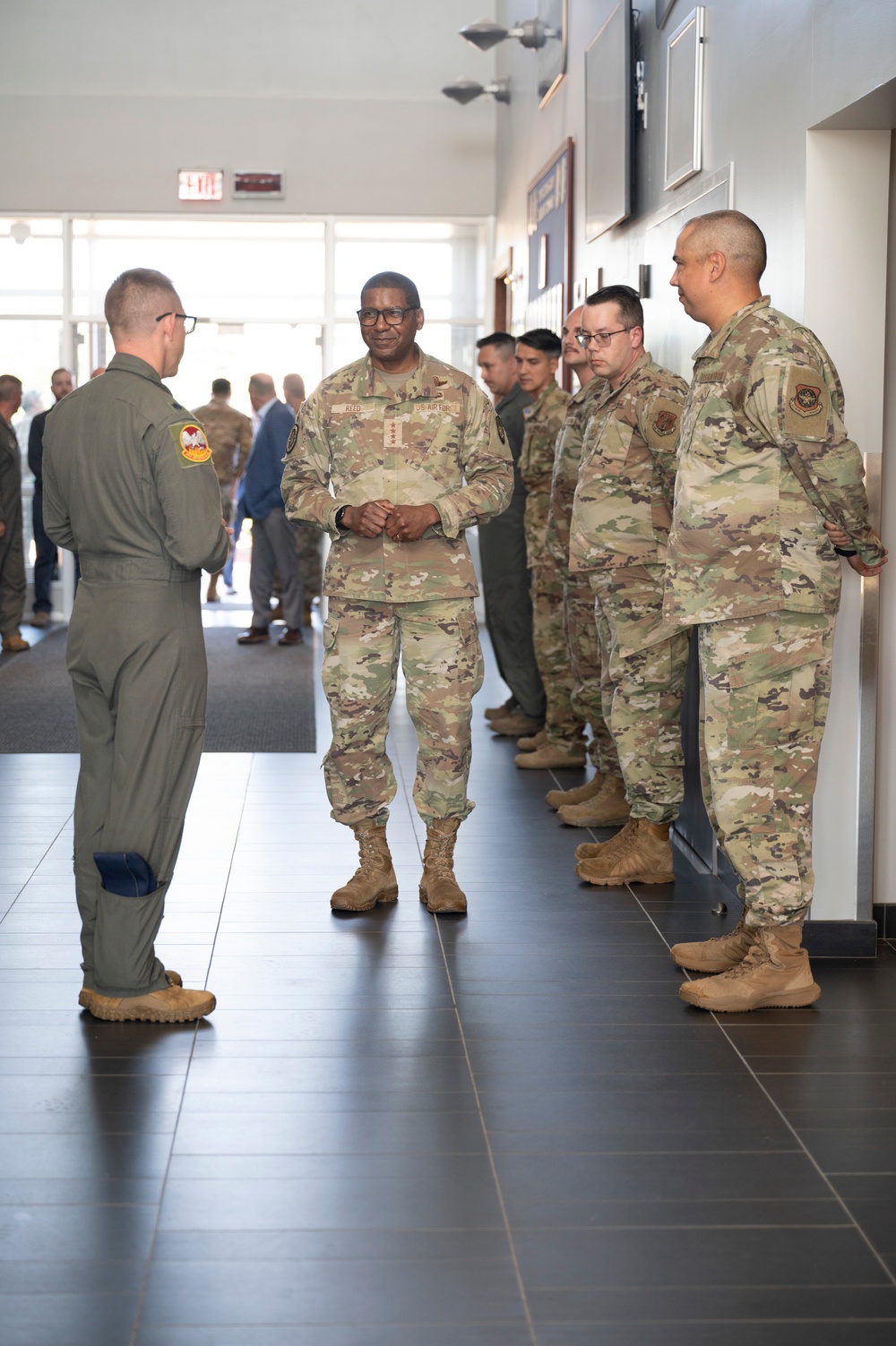 Gen. Randall Reed Visits Pease