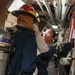 USS Pearl Harbor (LSD 52) Sailors simulate fire response during general quarters drill