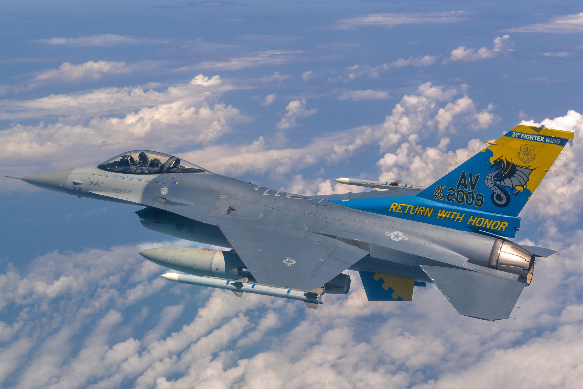 DVIDS - Images - 31st OG commander flies an F-16 [Image 7 of 8]