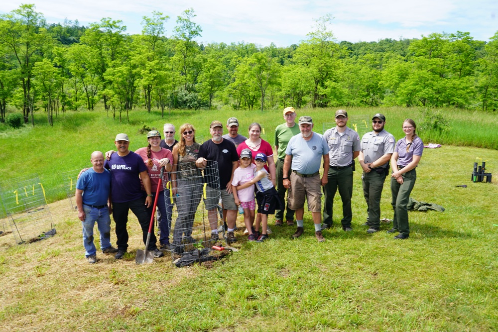Jennings Randolph Lake Volunteers Plant Native Chestnuts in National Conservation Program