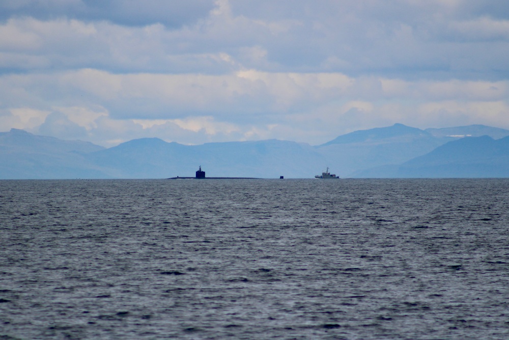 USS Newport News (SSN 750) Departs Faxa Bay