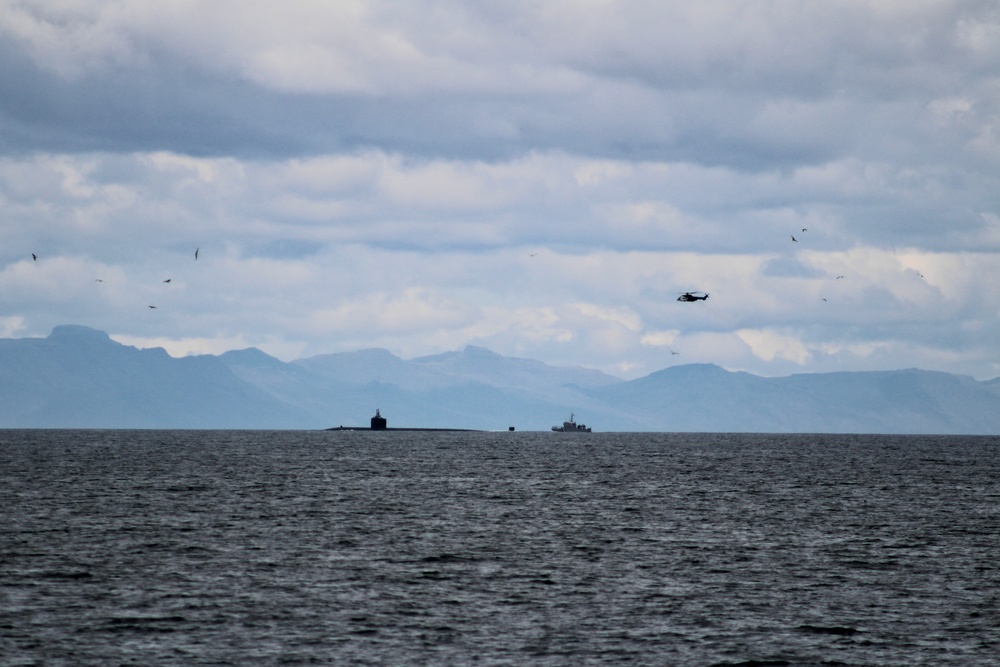 USS Newport News (SSN 750) Departs Faxa Bay