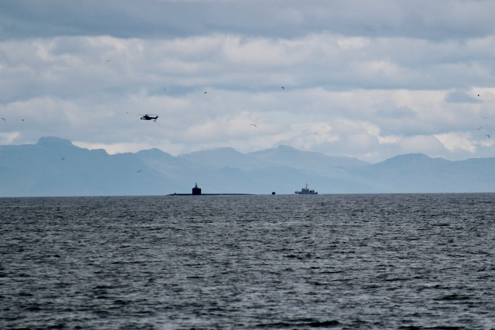 USS Newport News (SSN 750) Departs Faxa Bay