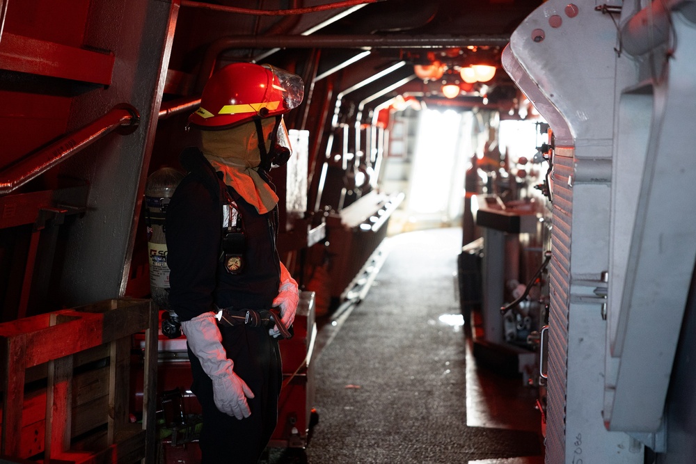 Curtis Wilbur Conduct General Quarters Drill