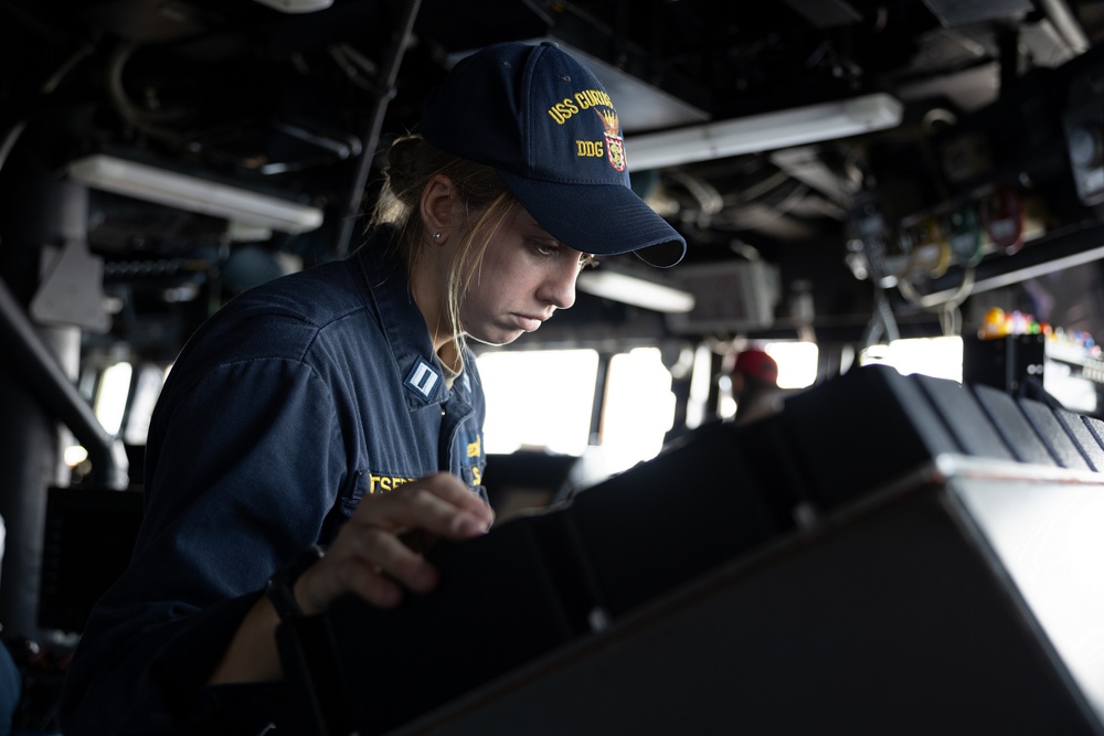 Curtis Wilbur Conduct General Quarters Drill